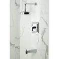 thumbnail image 2 of Kingston Brass KB5891NDL NuvoFusion Single-Handle Pressure Balanced Tub and Shower Faucet, Polished Chrome, 2 of 7