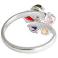 thumbnail image 4 of JOYARIS Anillo Flor 5 Pétalos Con Zirconias De Colores De Plata .925 AN-0000228, 4 of 4