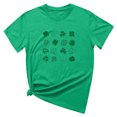 thumbnail image 4 of Besolor T-Shirts de la Saint-Patrick pour Femmes Été Col Rond Manches Courtes Tuniques Tops Décontractés Blouse Graphique Ample, 4 of 6