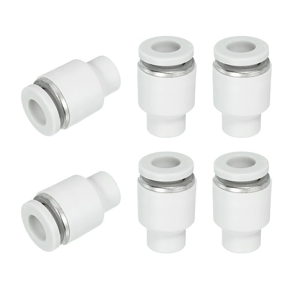 Uxcell 6 Pcs Tubing Quick Fitting Cap, 6 mm(1/4") Tube OD Plastic Tubing Pneumatic Cap Push to Connect Quick Cap Plug Fitting Accessories for Pneumatic System Pipeline Connection, White