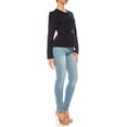 thumbnail image 5 of Women's Collarless Button Down Jacket with Belt Accent, 5 of 7
