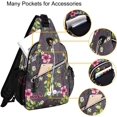 thumbnail image 2 of Sling Backpack,Travel Hiking Daypack Periwinkle Crossbody Shoulder Bag, 2 of 6
