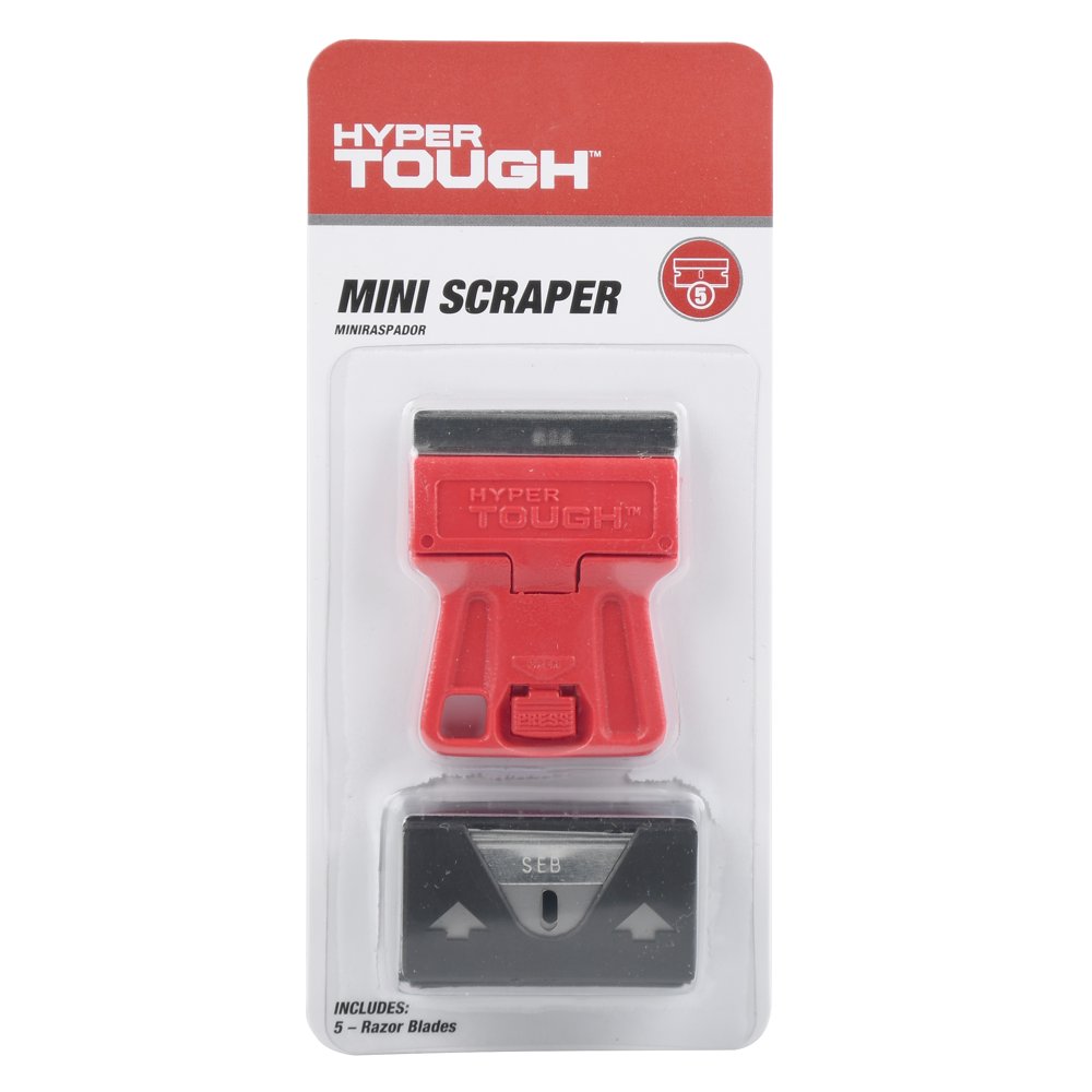 Hyper Tough Mini Scraper with 5 Razor Blades