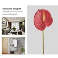 thumbnail image 4 of Accesorios simulación impresión 3D trompeta sensación de mano anthurium sala de estar decoración del hogar ramo de simulación flamenco palma blanca ANGGREK  Otros, 4 of 8