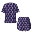 thumbnail image 5 of Lsque Cell Tower Women's Short-Sleeved Pajama Set - 2 Piece Soft and Lightweight Sleepwear Set-X-Large, 5 of 9