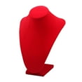 thumbnail image 2 of Xuanheng Collier Affichage Buste de Couleur Rouge Modèle avec Support Pendentif de Base Stand pour Haut, 2 of 8