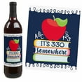 thumbnail image 3 of Big Dot of Happiness Back to School - First Day of School Teacher Appreciation Decorations for Women and Men - Wine Bottle Label Stickers - Set of 4, 3 of 8