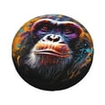 thumbnail image 4 of LNWH Dark Ink Painting Monkey Animals Pattern Waterproof Spare Tire Cover, Universal Spare Tire Wheel Covers 17 inch, 4 of 8