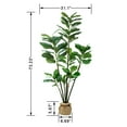 thumbnail image 4 of Artificial Fiddle Leaf Fig Plant in Planter (Set of 2), 4 of 8