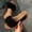 Black, variant on Women's Comfortable Low Sandals for Beach, Dressy Platform Open Toe Summer Sandals White 6.5(38)