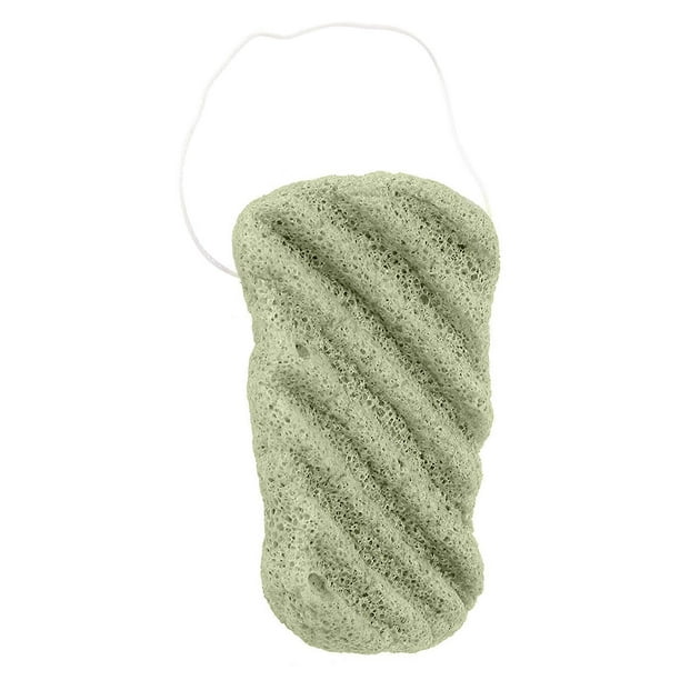 Konjac Facial Sponges, Long Wave Type, Large Size, for Body and Face, Natural, Dry, 04#