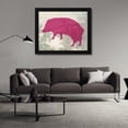 thumbnail image 3 of William Tenoever 24x20 Black Modern Wood Framed Wall Art Titled - Color Mood-Javelina 3, 3 of 6