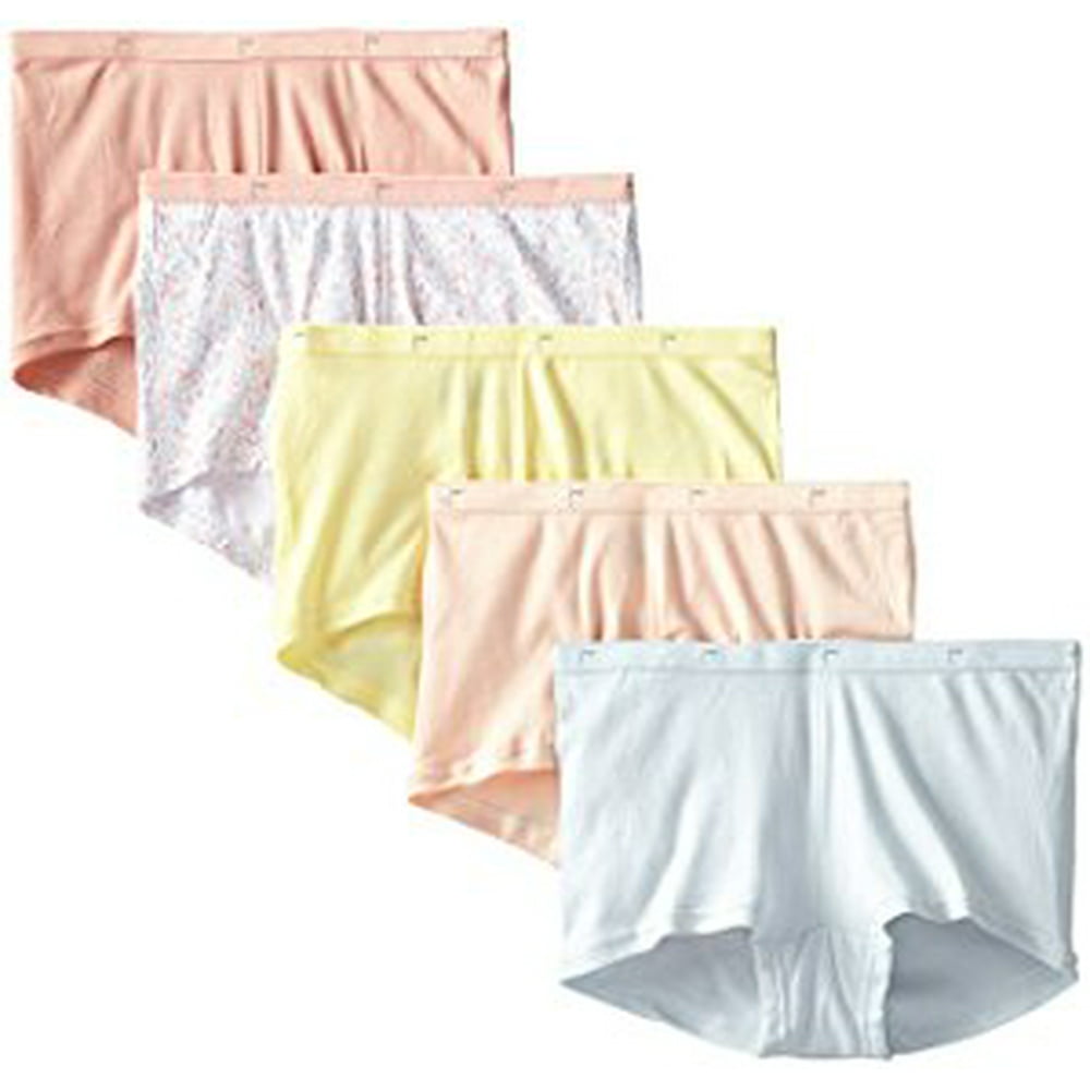 Just My Size - Women's 5-Pack Cotton Boyshort - Walmart.com - Walmart.com