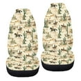 thumbnail image 6 of ZIATUBLE Cowboy Cactus Car Seat Covers Full Set of 2 Anti Slip Front Seat Cover Saddle Blanket Easy to Install Vehicle Seat Protector Car Covers for Most Cars SUV Sedan Auto Interior Accessories, 6 of 7