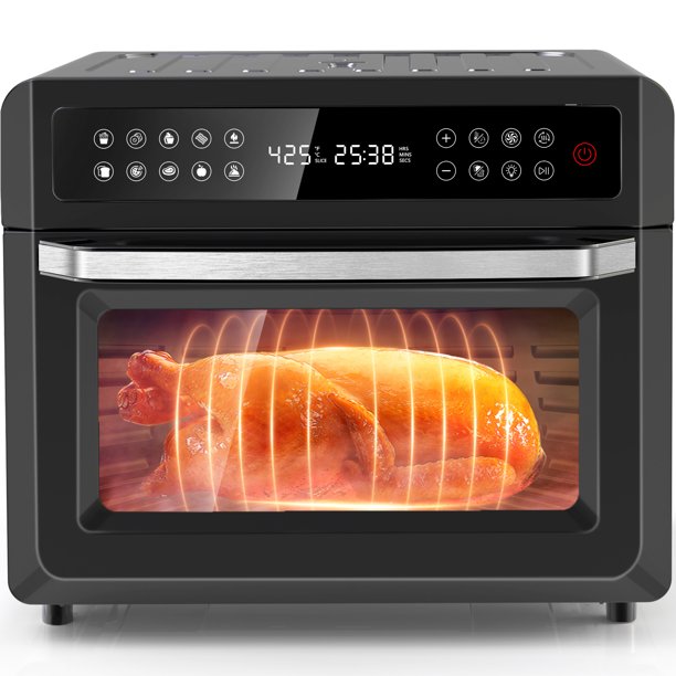 CICIKIKI 20 Quart Air Fryer Toaster Oven Combo with Rotisserie and Dehydrator Extra Large