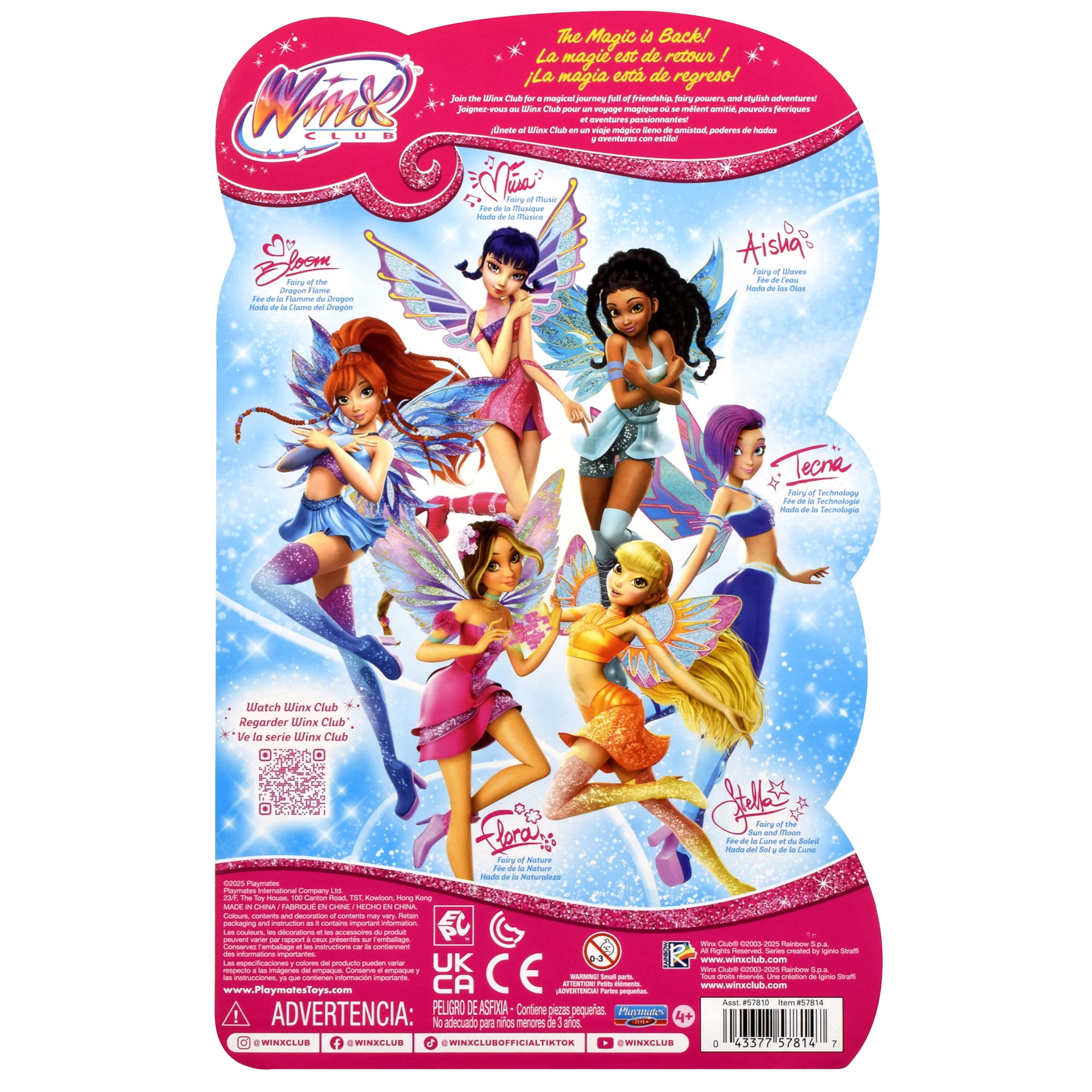 Winx Club FLORA Fairies 10.5" Fashion Doll by Playmates Toys - Walmart.com