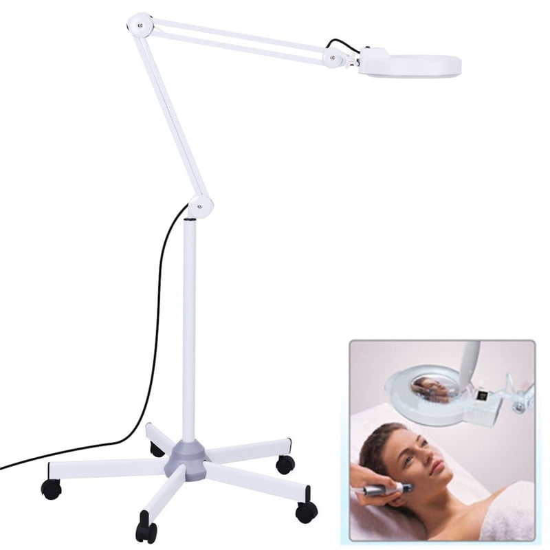 Herchr Magnifying Lamp 5x Diopter, Light Magnifier Table Lamp