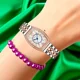 thumbnail image 5 of Reloj Acero Inoxidable Mujer Brillantes Numeros Grandes Cx Correa Oro Rosado Plata, 5 of 5