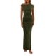 thumbnail image 1 of Vestido PRETTYGARDEN 2025 Maxi sin mangas de un hombro verde militar XL, 1 of 8