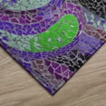 thumbnail image 2 of Addison Rugs Indoor/ Outdoor Surfside Mosaic Waves Washable Rug New Purple - 9' x 12', 2 of 5