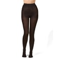 thumbnail image 4 of MeMoi Women's Ultra-Soft Basic Bamboo Blend Ribbed Tights - Womens - Female, Small/Medium, Black, 4 of 5