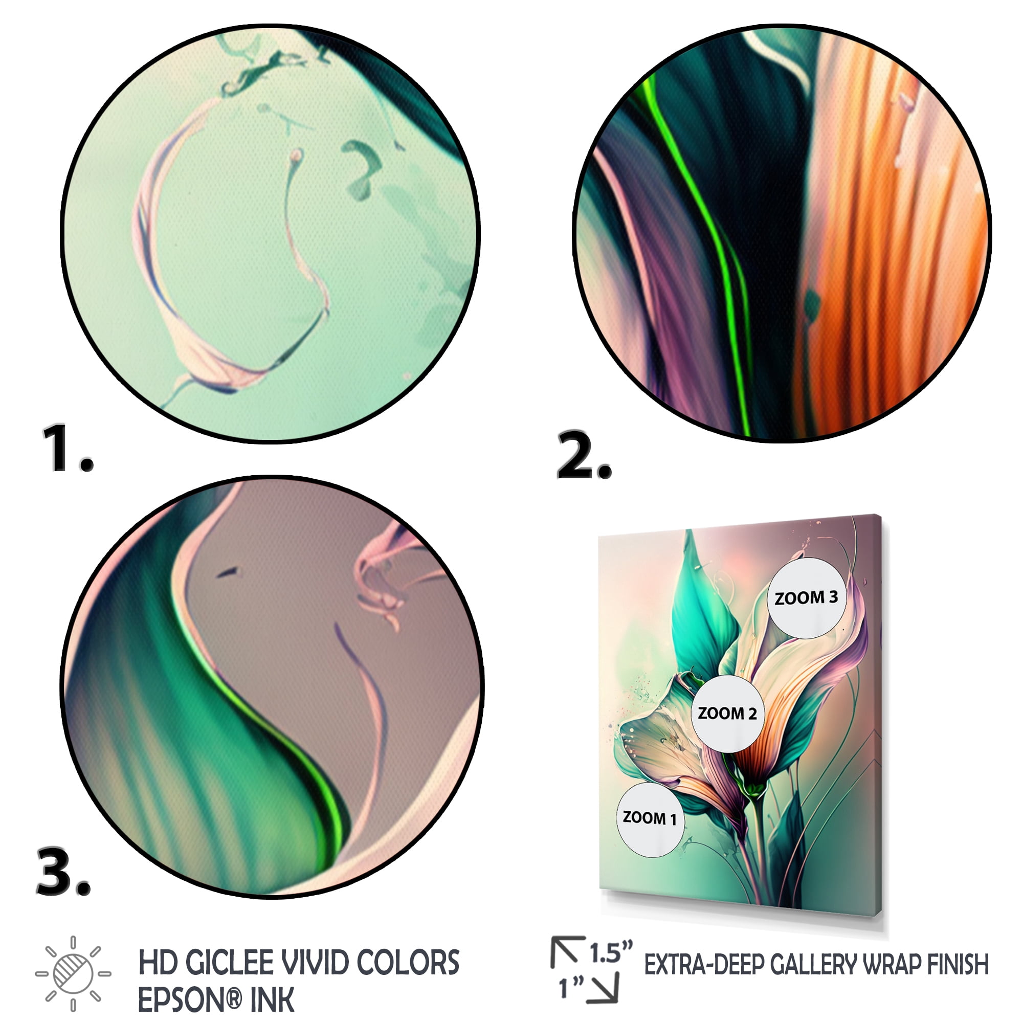 Designart Colorful Cally Lilies I Canvas Wall Art