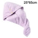 thumbnail image 2 of Toalla para el cabello, paquete de 2 gorros de secado rápido para mujer, turbante para el cabello súper absorbente y de secado rápido, 2 of 5