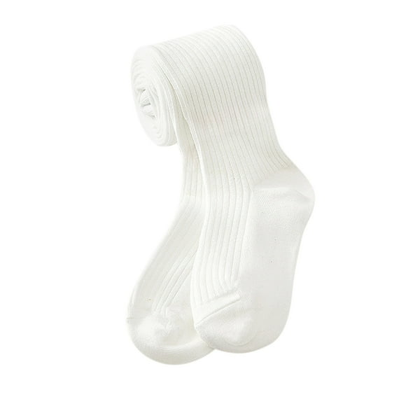 Zshosam Baby Tights Tights for Girls, Ultra Soft and Lightweight Opaque Girl Tights Size 2T 4T,(White 2-4 Years)
