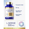 thumbnail image 4 of L Serine Capsules 500 mg | 120 Count | Non-GMO & Gluten Free Supplement | by Carlyle, 4 of 8