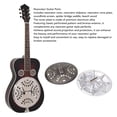 thumbnail image 3 of Piezas De Guitarra Resonadora, Pieza Trasera Placa De Cubierta De aleación De Aluminio Juego De Piezas De Guitarra Resonadora Madera De Haya Para Reemplazo, 3 of 7