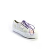 Pre-owned|Superga Womens Canvas Tie Dye Lace Up Platform Low Top Sneakers White Size 8