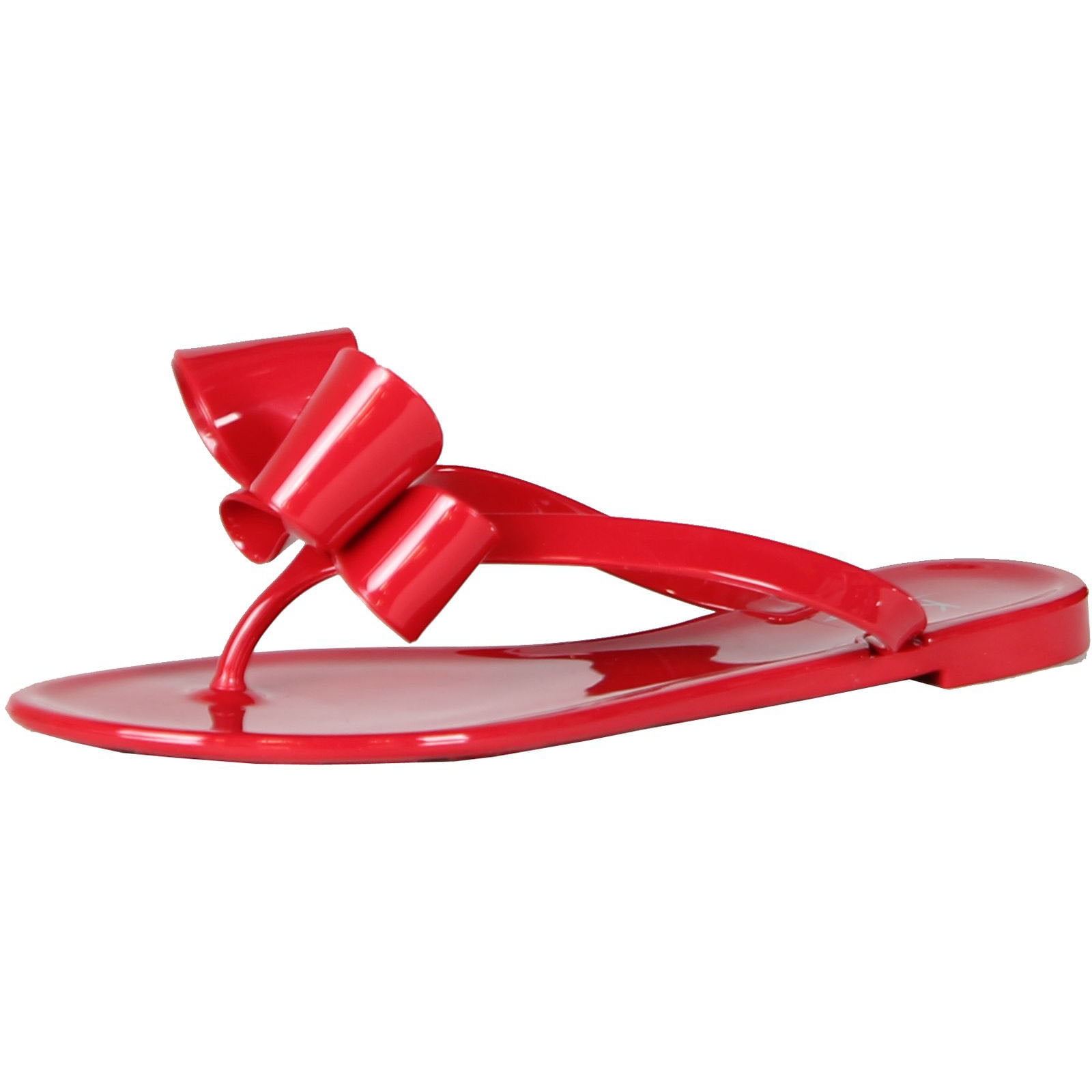 red jelly sandals womens
