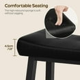 thumbnail image 3 of Shoe Bench, 3-Tier Shoe Rack, Entryway Bench with Storage and Cushion, for Hallway, Foyer, Bedroom, Black, 3 of 9