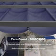thumbnail image 4 of PURPLE LEAF Pergola Shade Cover for 10' X 12' Deck Porch Outside Outdoor Retractable Durable Fabric Canopy Replacement Top Only Navy Blue, 4 of 7