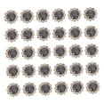 thumbnail image 4 of LABSERRON 50Pcs Rhinestone Glass Buttons Grey Sunflower Shape Fine Cutting Diy Craft Sewing Accessories 1.2X0.47In, 4 of 8