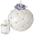 thumbnail image 1 of Debora Carlucci Italian Decorative Bathroom Porcelain Diffuser with Swarovski Accents White with Lilac, Aria Mediterranea, Scent Included, 1 of 2