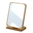 thumbnail image 1 of Single-side Desktop Vanity Makeup Mirror Wooden Foldable Household Makeup Mirror, 1 of 7