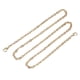thumbnail image 1 of Correa de cadena plana Unique Bargains 43'x0.22' para Monedero accesorios Correa de Hombro Cruzado Cuerpo repuesto Dorado Tono, 1 of 5
