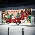 thumbnail image 2 of 3D Garage Door Christmas Cover 7x16 ft, Features Magnetic Hooks for Easy Installation on Your Garage Door for a Joyous Holiday Welcome(Red Truck Christmas), 2 of 6