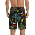 thumbnail image 3 of Fotbe Play Game3 Pajama Shorts for Men, Men's Pajama Bottoms, Sleepwear,Short Pajama Pants-X-Large, 3 of 9