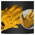 thumbnail image 4 of Retro Cowskin Breathable Leather Motorcycle Gloves Racing Gloves ,Flexible and Comfortable, 4 of 6