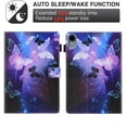 thumbnail image 2 of iPad mini 6 Case 2021, iPad mini 6th Generation Case 8.3 inch, Dteck Pattern PU Leather Folio Flip Case Auto Wake Sleep with Pencil Loop for iPad mini 6th Gen 8.3 inch 2021,Purple Butterfly, 2 of 6