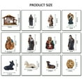 thumbnail image 2 of 12 Pieces Nativity Set for Christmas Indoor, Real Nativity Scene Figurines Christmas Nativity Sets & Figures Manger Scene Resin Crafts for Christmas Home Decor, 2 of 8
