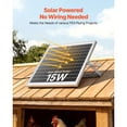 thumbnail image 2 of 15W Solar Panel Dual Solar Powered Vent Fans 2668 RPM High Speed Adjustable Angle Fast Air Exchange Greenhouse Chicken Coop Grow Tent Fan, 2 of 6