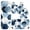 Blue and Gold Marble Pattern, variant on Black and Gold Marble Pattern Bathroom Rug Set 4 Piece,Includes Contour,Lid Cover,Bath Mat,Non-Slip Extra Soft Absorbent Washable