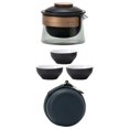 thumbnail image 2 of veasfak Travel Tea Set Ceramic Tea Cup Teapot and Cup Set for Parties Daily Climbing B, 2 of 9