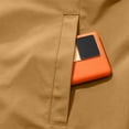 thumbnail image 5 of IROINNID Men Solid Stand Collar Half Zip Pullover Wind Jacket, Zip Chest Pocket Elastic Cuff Raglan Lightweight Outdoor Casual Top (Brown,XL)TopsBlouses & Tops, 5 of 9