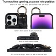 thumbnail image 4 of SaniMore Case for iPhone 14 Pro 6.1" 2022 with Pleated Wristband & Metal Carabiner, PU Leather Wear-resistant Fashion Durable Shockproof Anti-drop Shell for Girls Women for iPhone 14 Pro, Black, 4 of 7