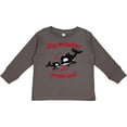 thumbnail image 3 of Inktastic My Grandma Loves Me Orca Family Boys or Girls Long Sleeve Toddler T-Shirt, 3 of 5