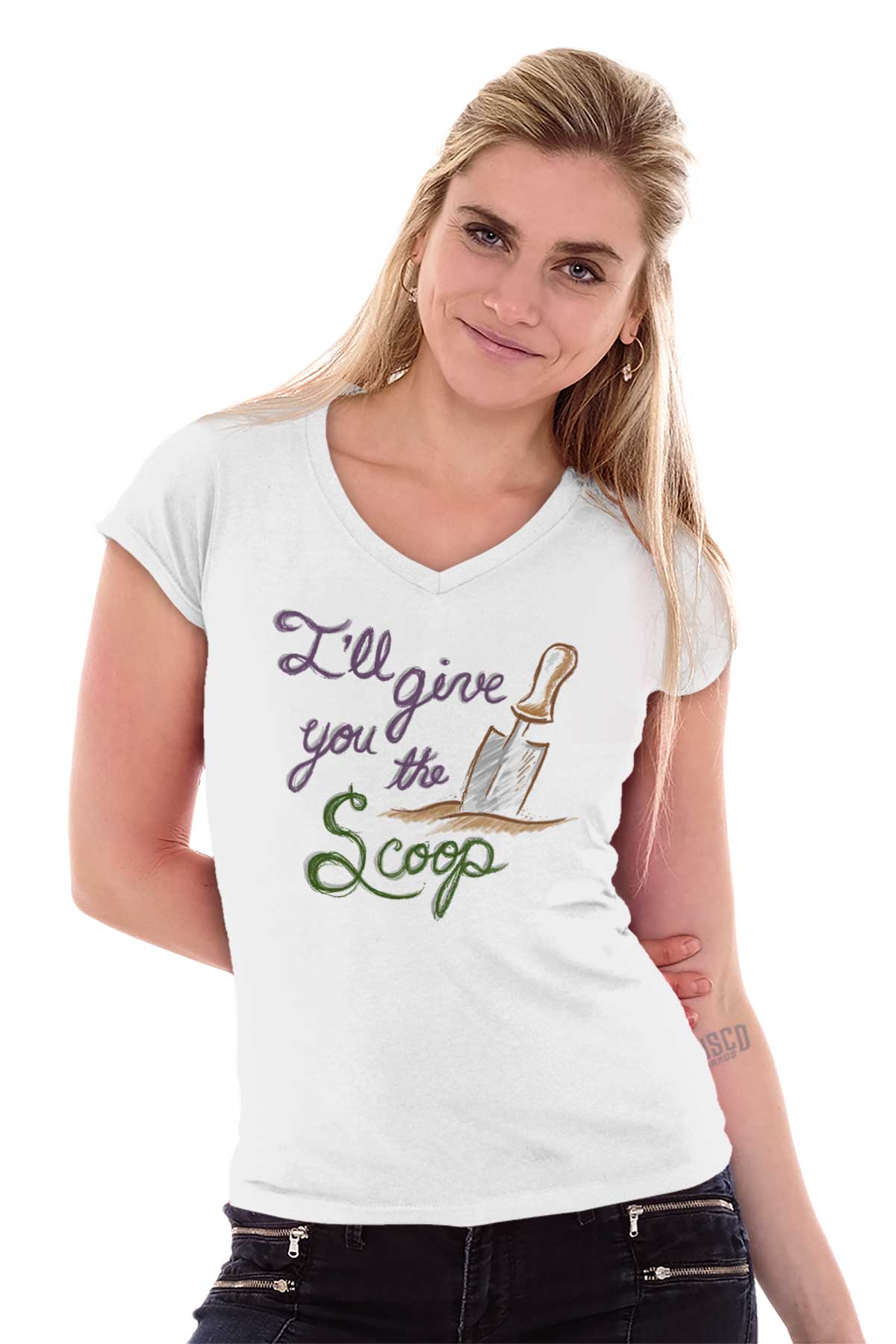 Details about / Dont Interrupt Me Juniors V-Neck T-Shirt